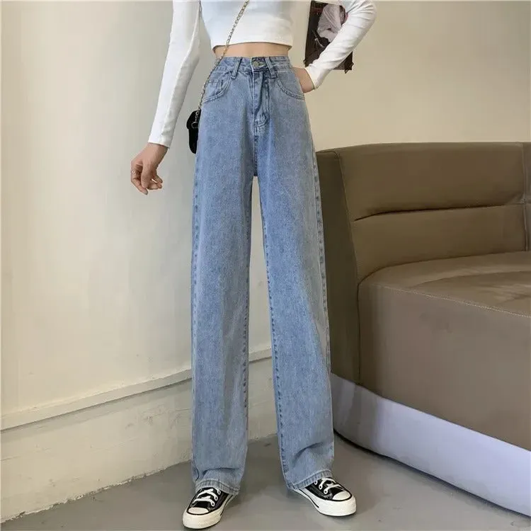 2024 new women's denim women's jeans miscellaneous straight pants are comfortable, exquisite and slim