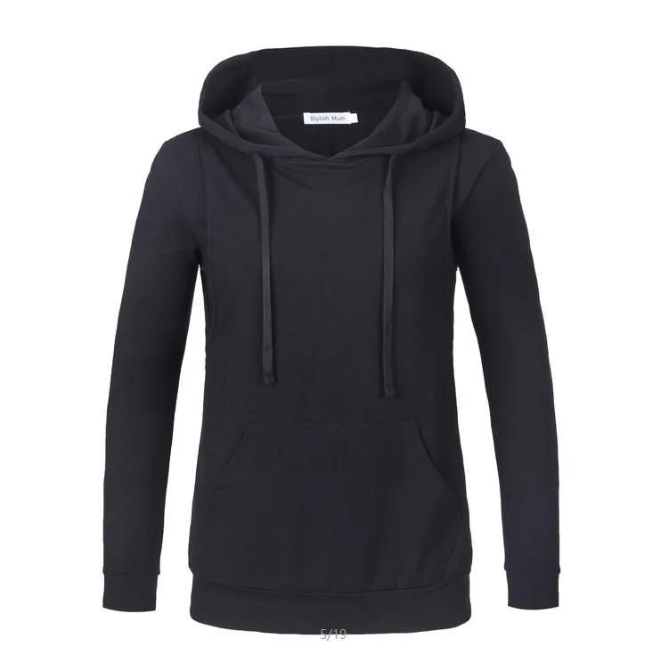 Black Breastfeeding Hoodie