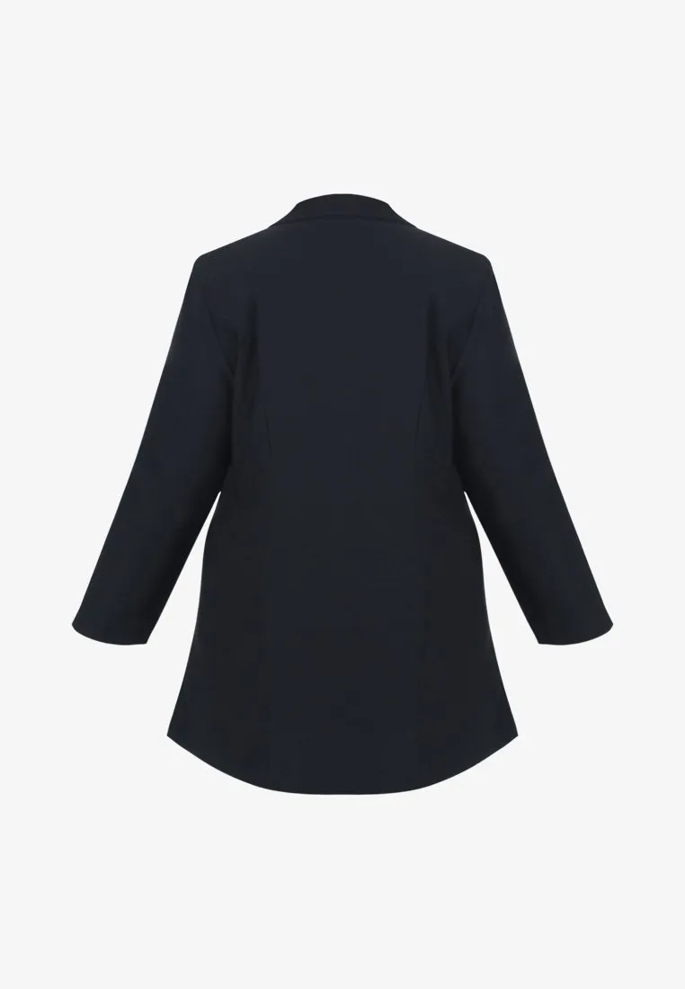 Breanne FLEXI Collared Professional Blazer - Black