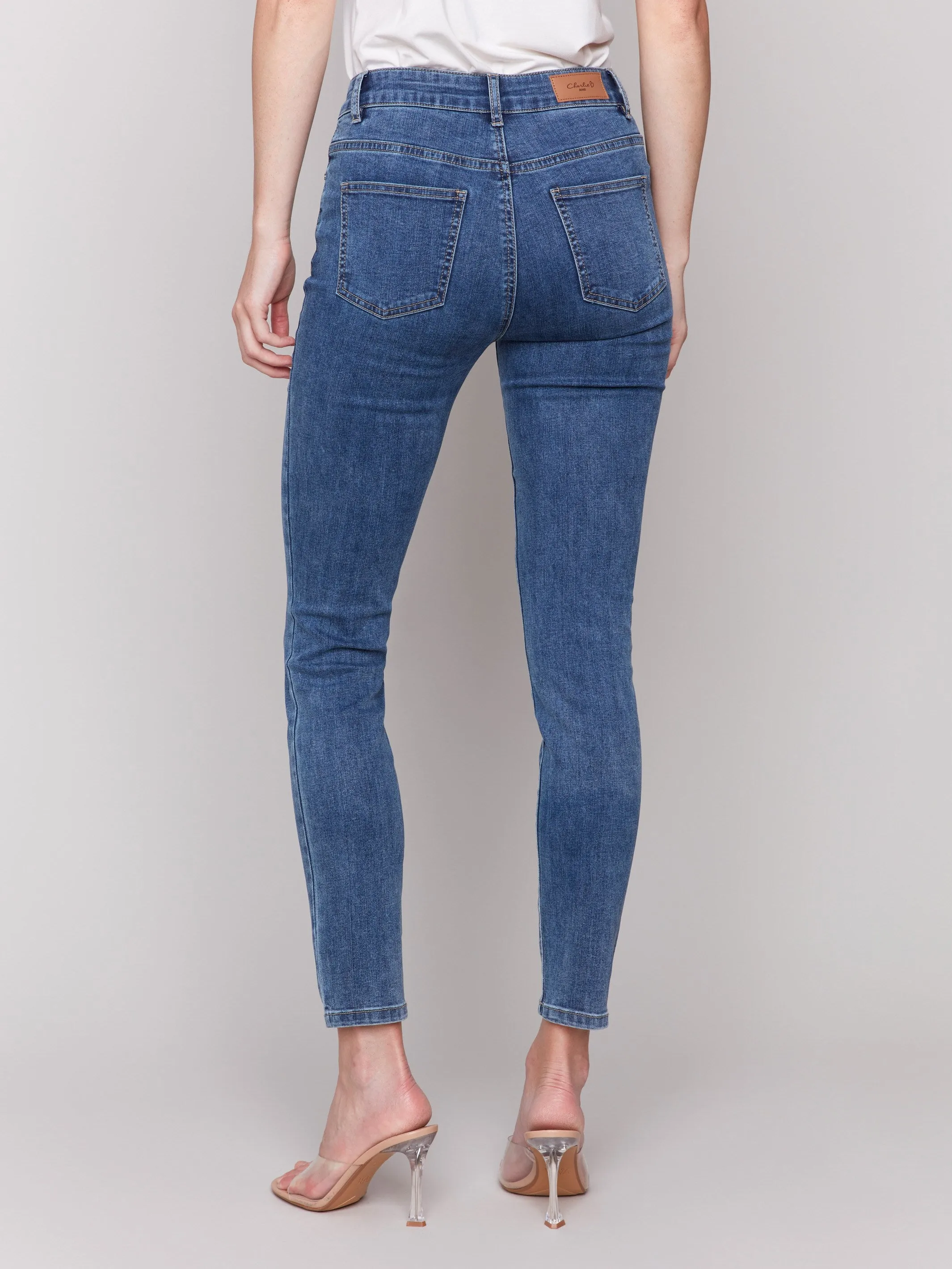 Carine Skinny Jeans - Medium Blue