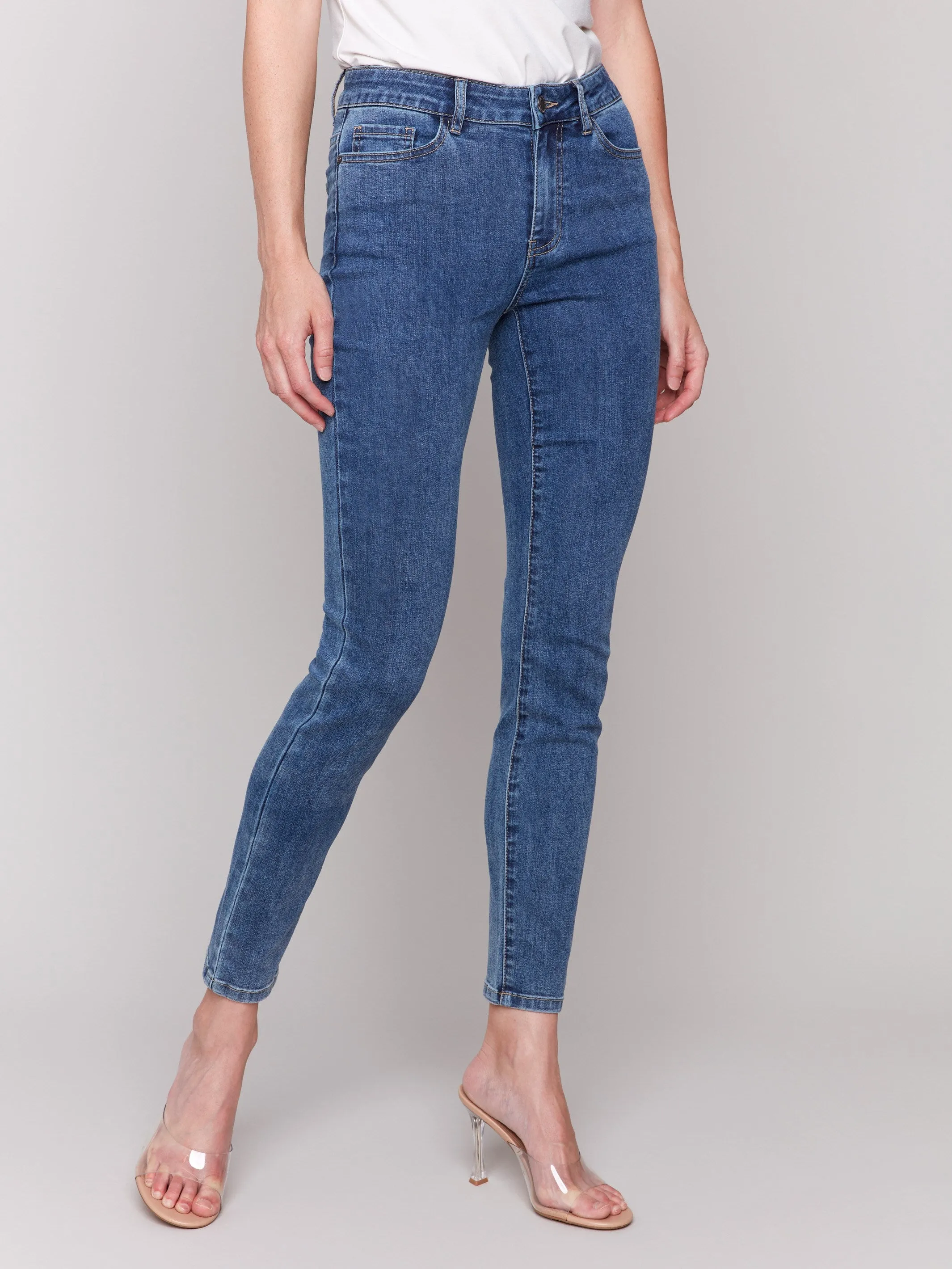 Carine Skinny Jeans - Medium Blue