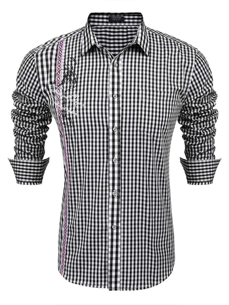 Casual Elegant Chequered Shirt