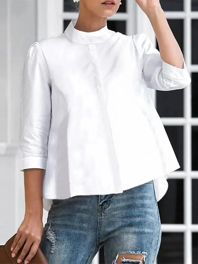 Chic 3/4 Sleeve Casual Blouse for Women