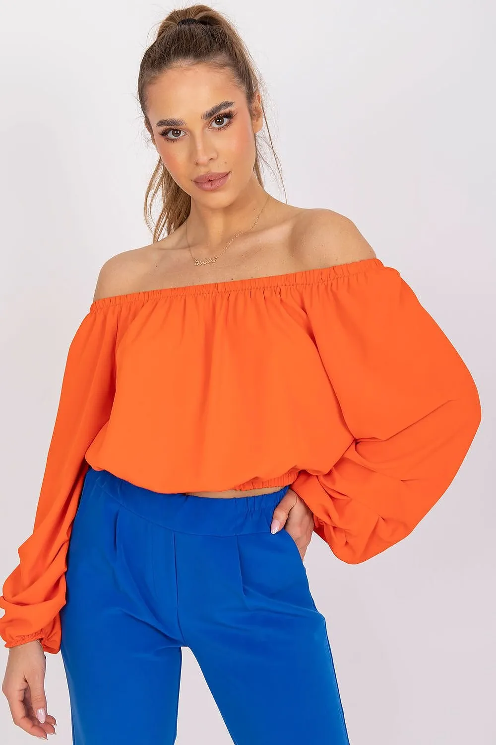 Chic Off-Shoulder Summer Blouse by Italy Moda