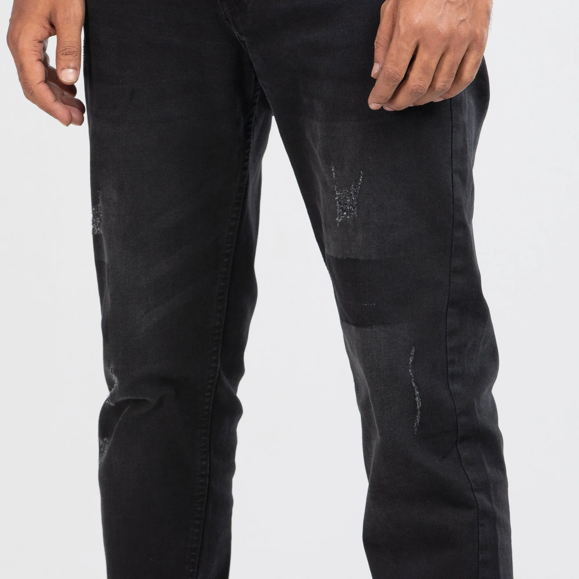 Comfort Stretch Semi Fit Jeans - Metal Black