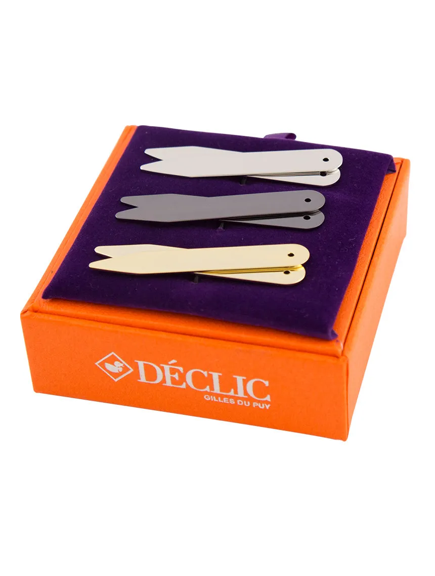 DÉCLIC 3-Tone Metal Collar Stiffeners