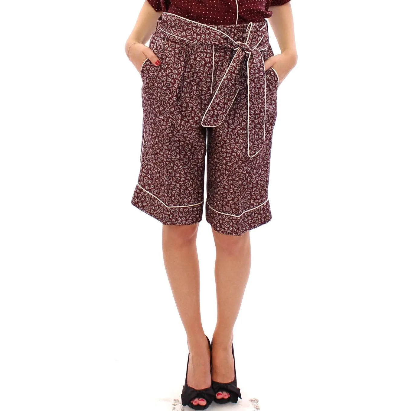 Dolce & Gabbana Chic Silk Pajama Shorts