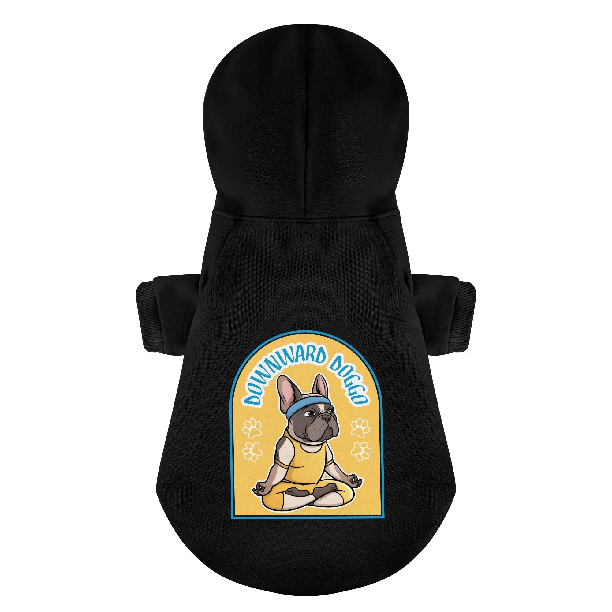 Downward Doggo - Personalized French Bulldog Hoodies with Funny Quotes – Stylish, Cozy, and Premium 100% Cotton