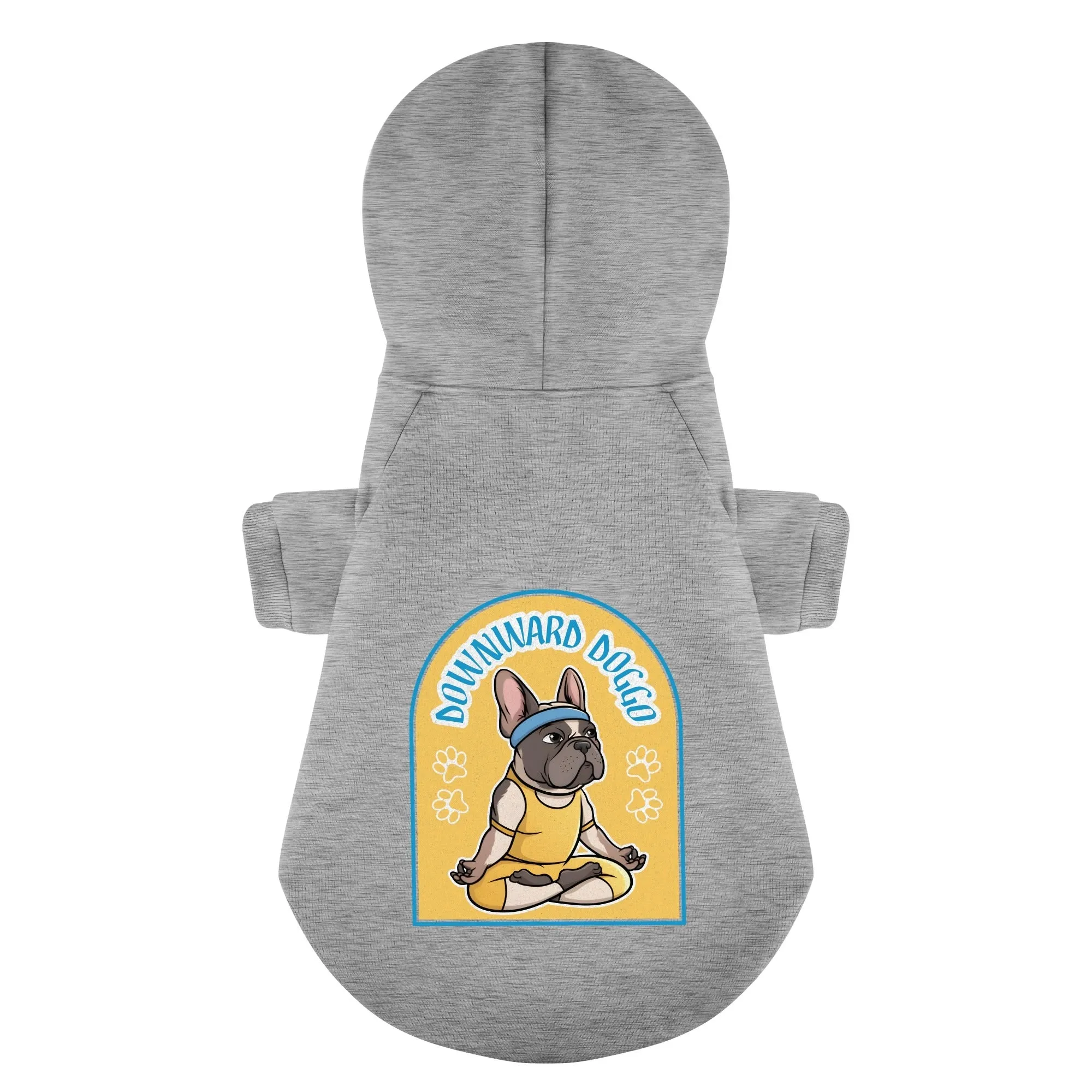 Downward Doggo - Personalized French Bulldog Hoodies with Funny Quotes – Stylish, Cozy, and Premium 100% Cotton