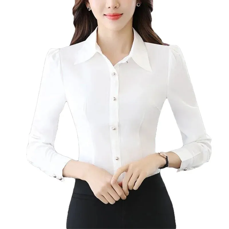 Elowen - Elegant Slim Fit Formal Shirt for Women