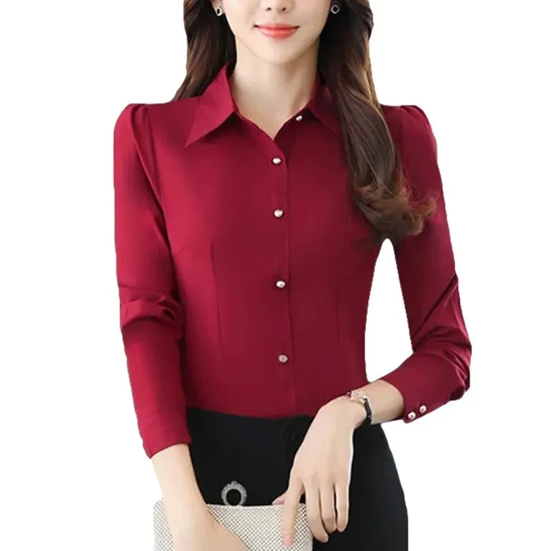 Elowen - Elegant Slim Fit Formal Shirt for Women