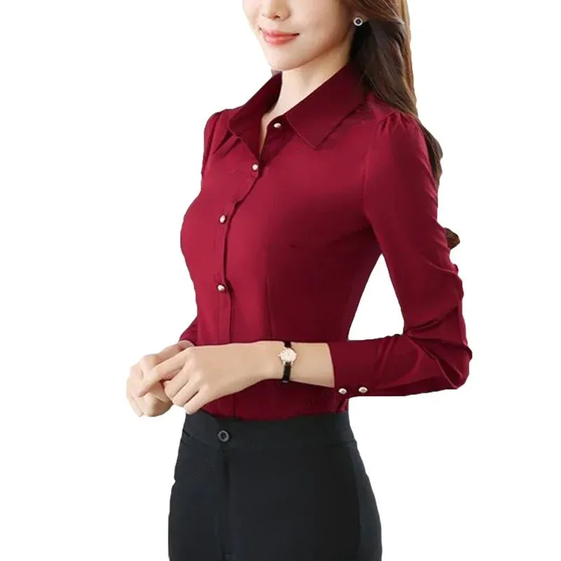 Elowen - Elegant Slim Fit Formal Shirt for Women