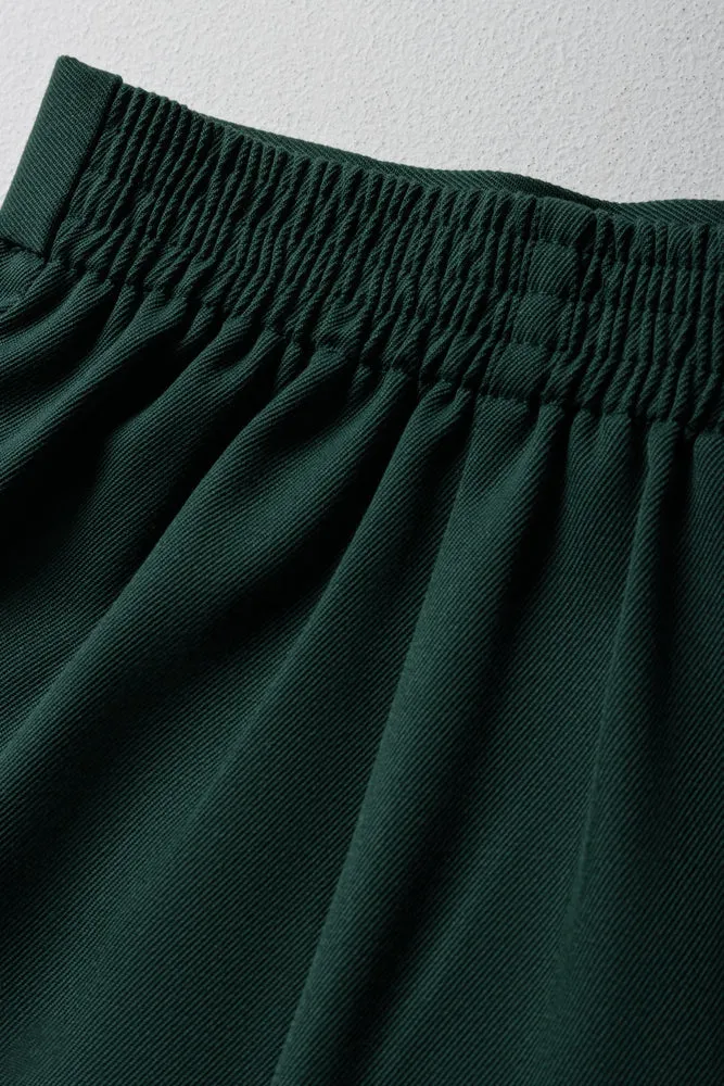 Girls School Skirt Green