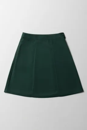 Girls School Skirt Green