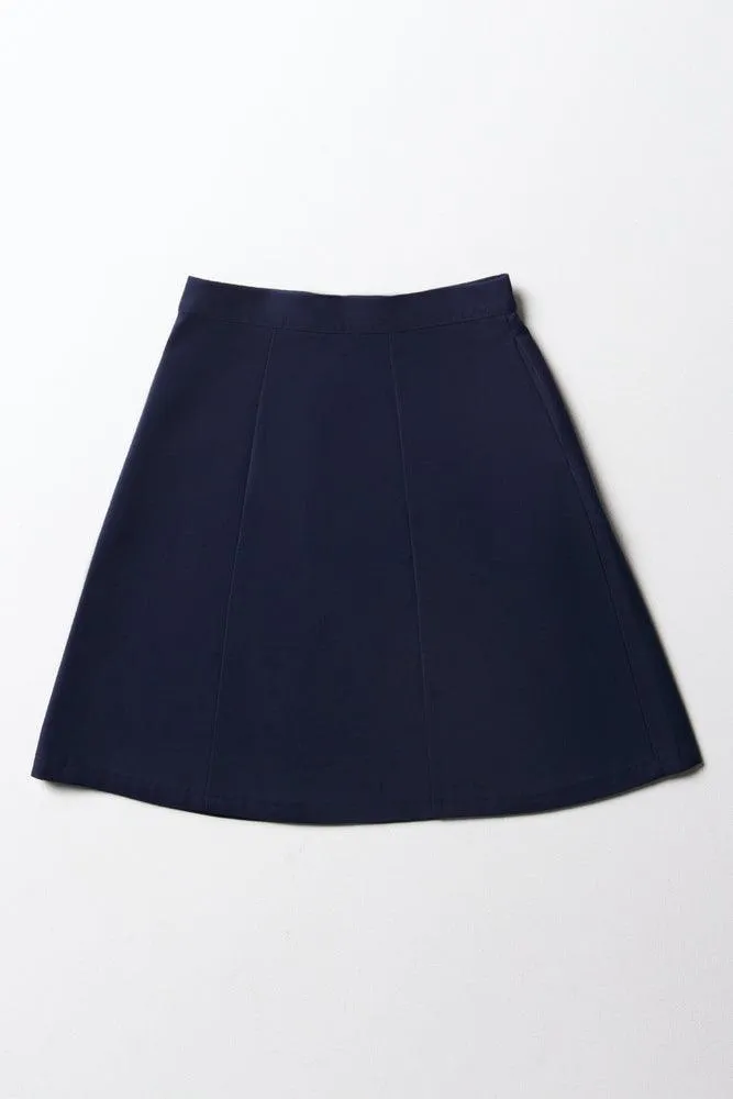 Girls School Skirt Navy