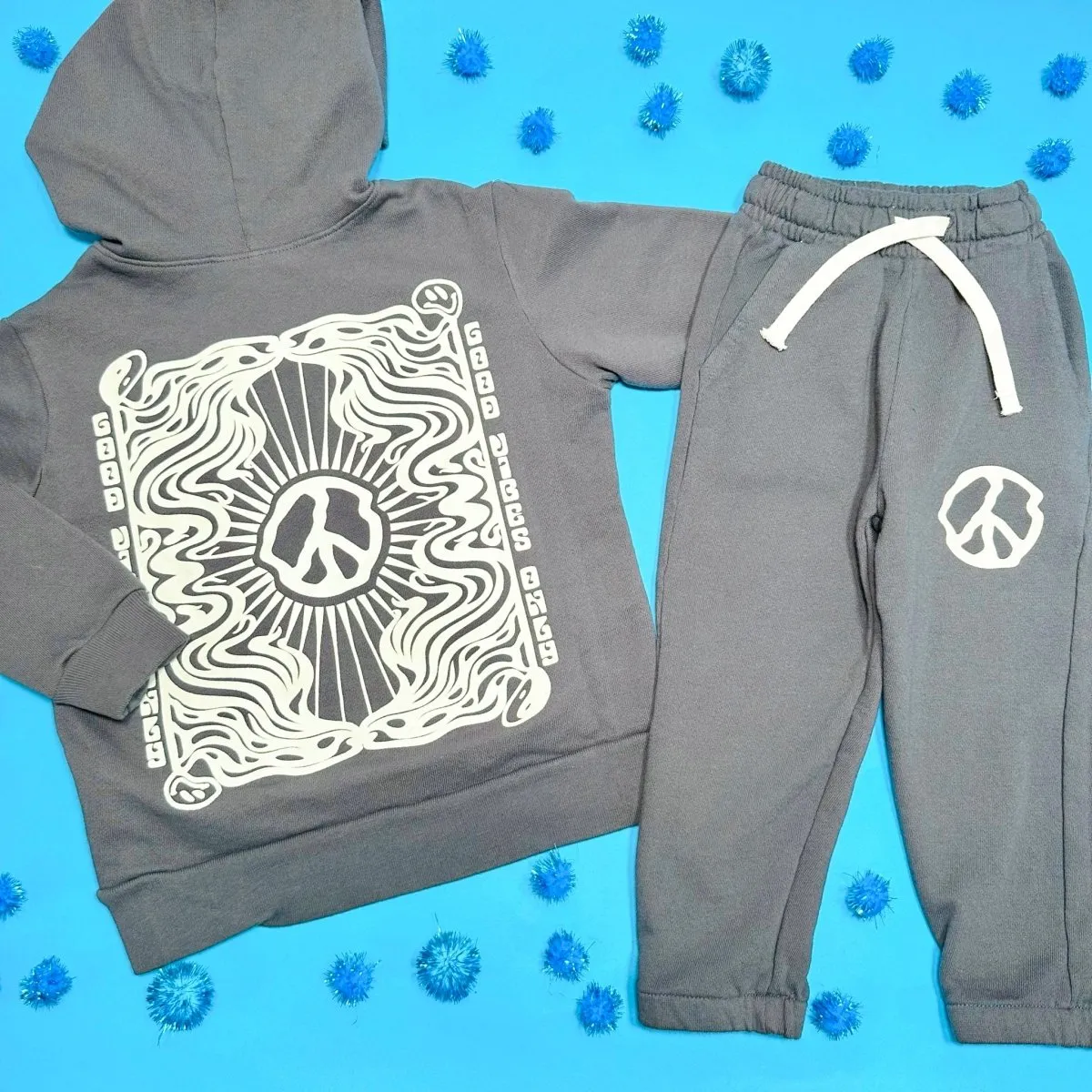 GOOD VIBES PEACE SIGN HOODIES