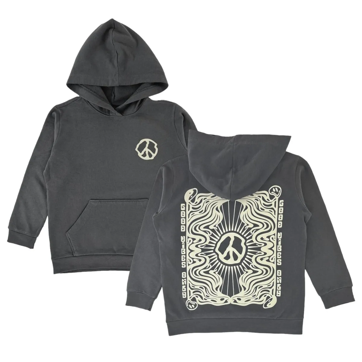 GOOD VIBES PEACE SIGN HOODIES