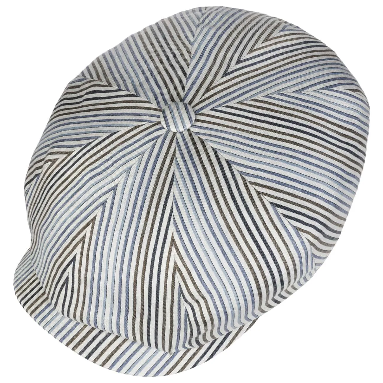 Hatteras Fresh Stripes Flat Cap by Stetson