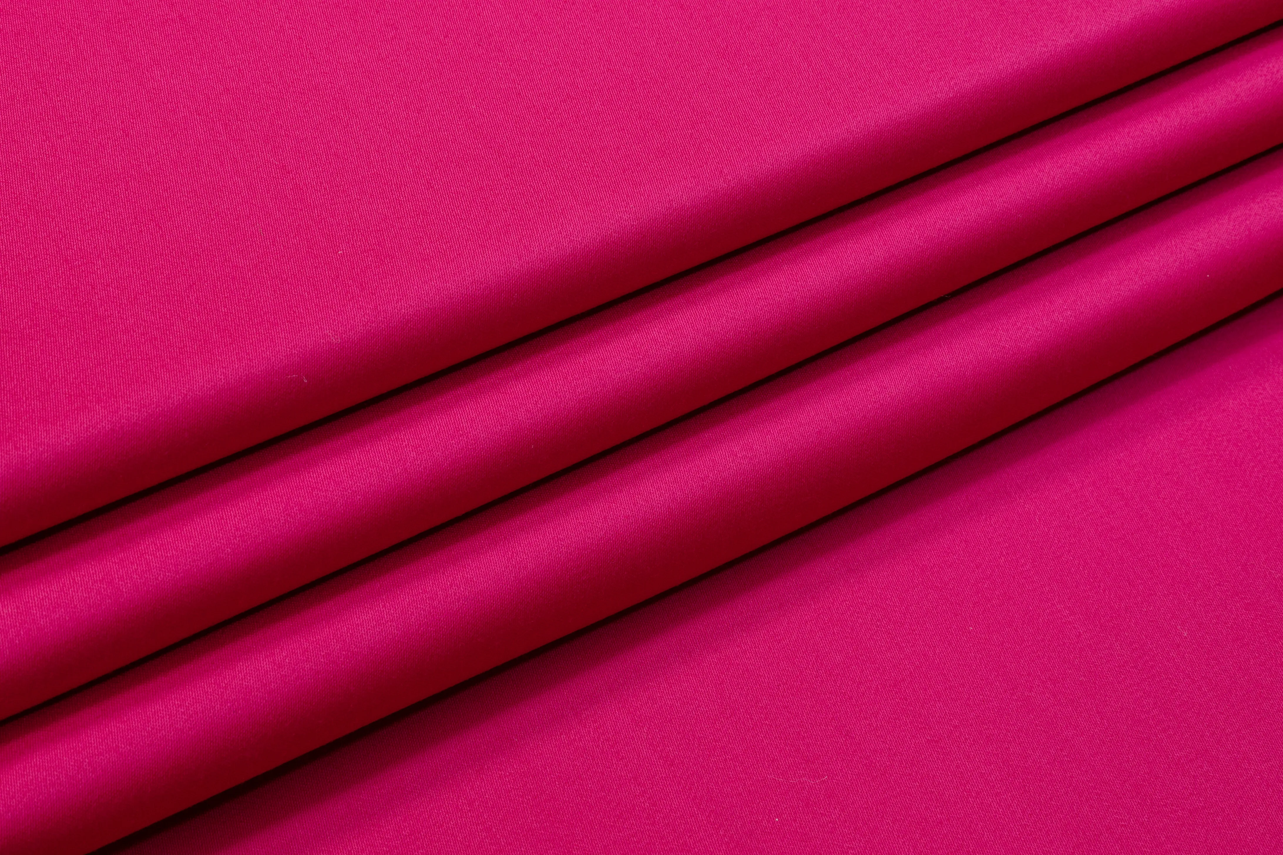 Italian Wool Satin Suiting - Magenta