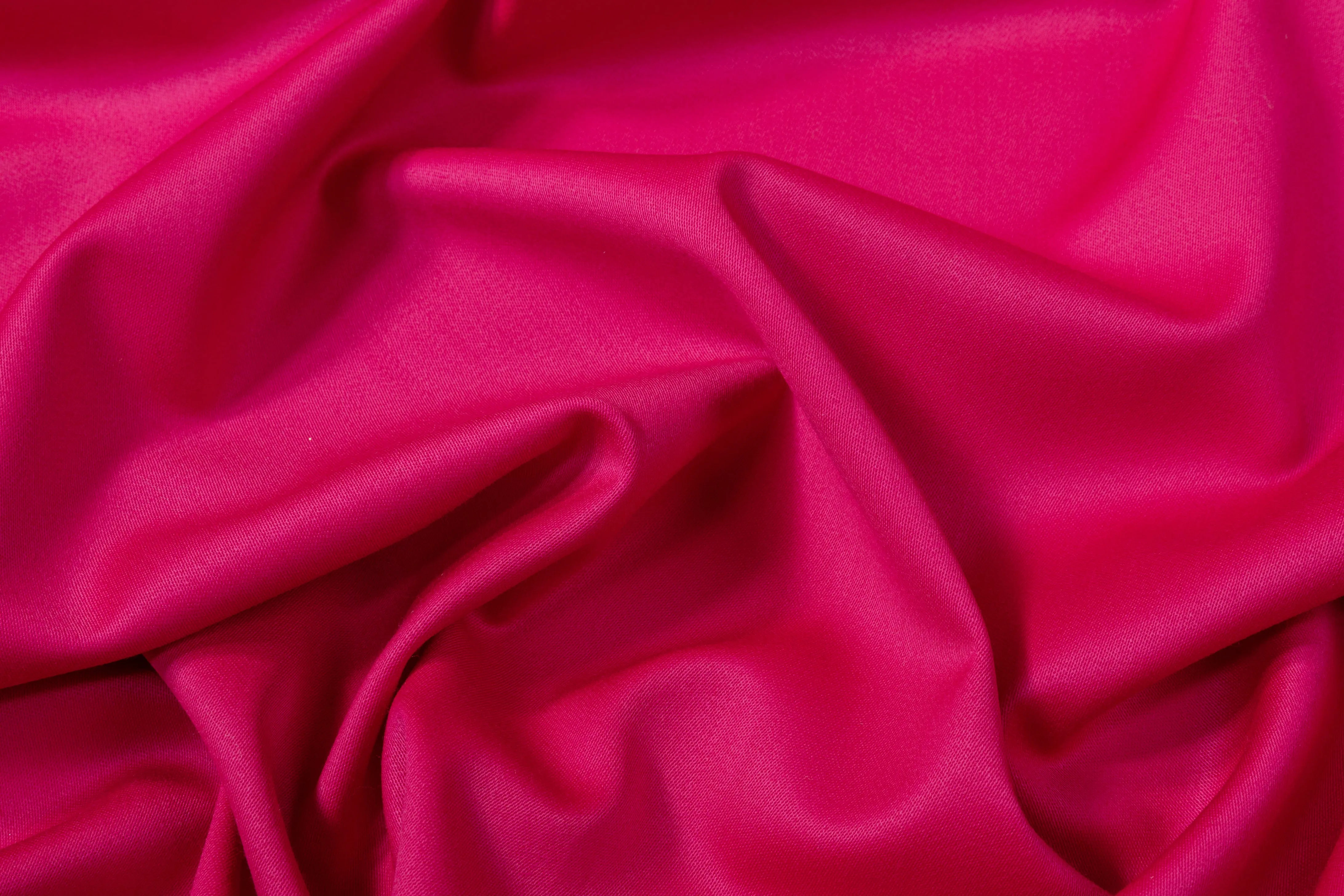 Italian Wool Satin Suiting - Magenta