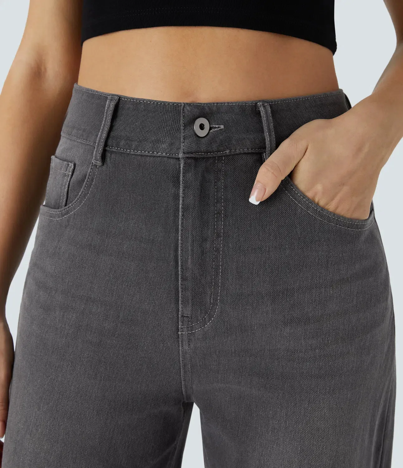 Ivyshape | Comfortable Stretch Denim Jeans