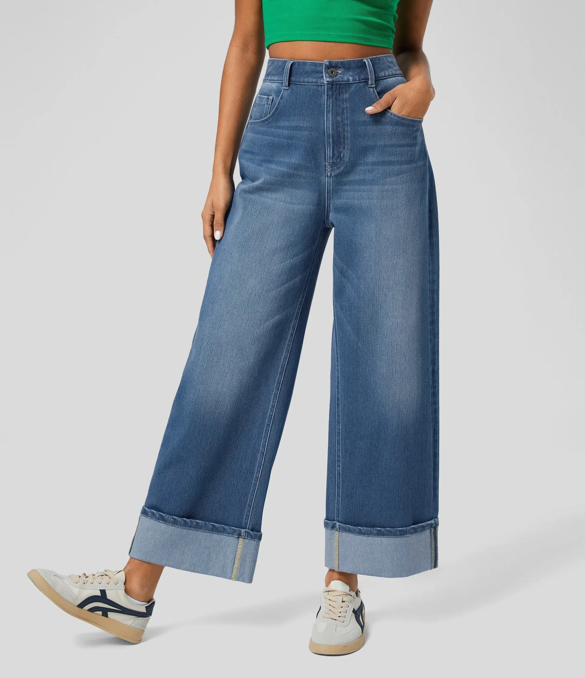 Ivyshape | Comfortable Stretch Denim Jeans