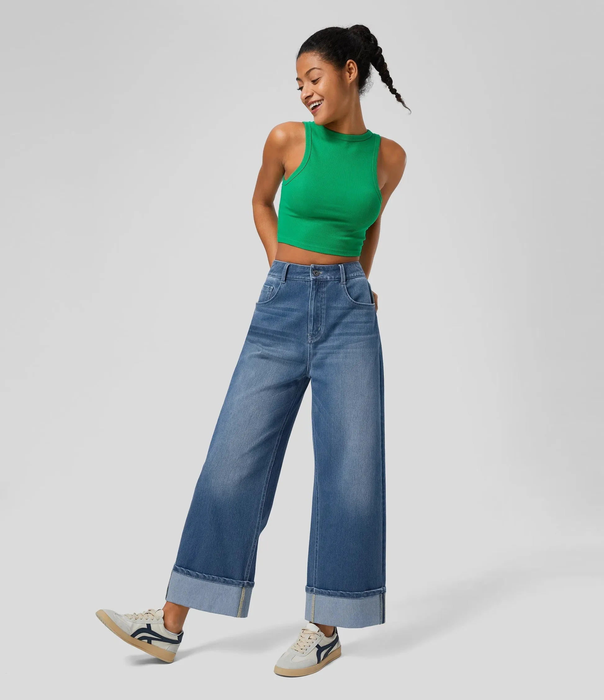 Ivyshape | Comfortable Stretch Denim Jeans