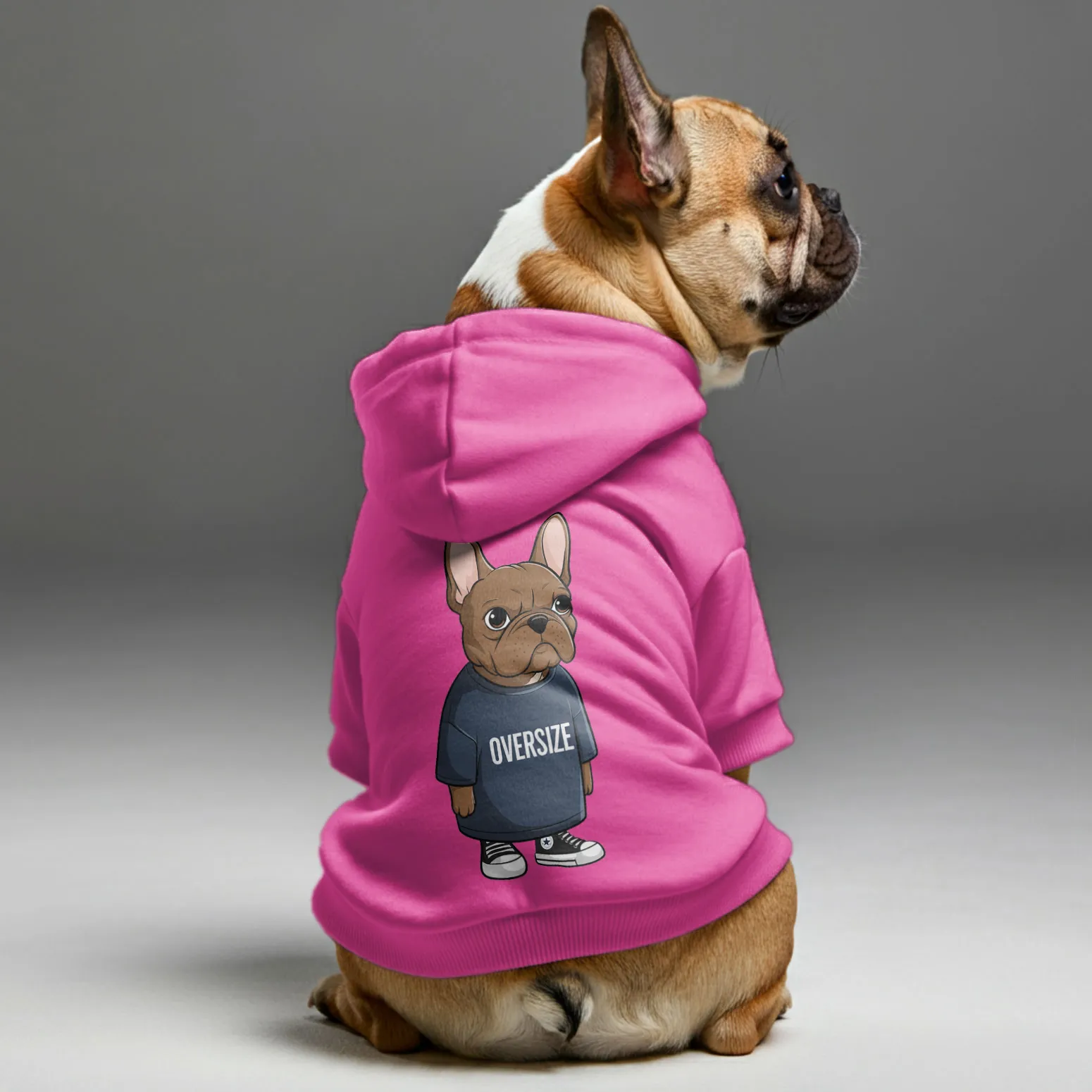 Oversize - Personalized French Bulldog Hoodies with Funny Quotes – Stylish, Cozy, and Premium 100% Cotton