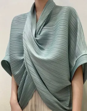 Pleats blouse (reversible)