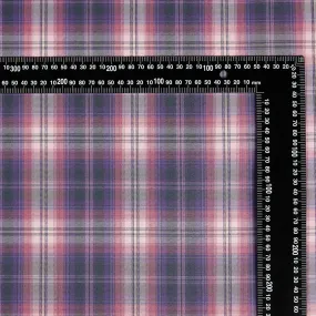 Polyester Check Pattern Twill Fabric