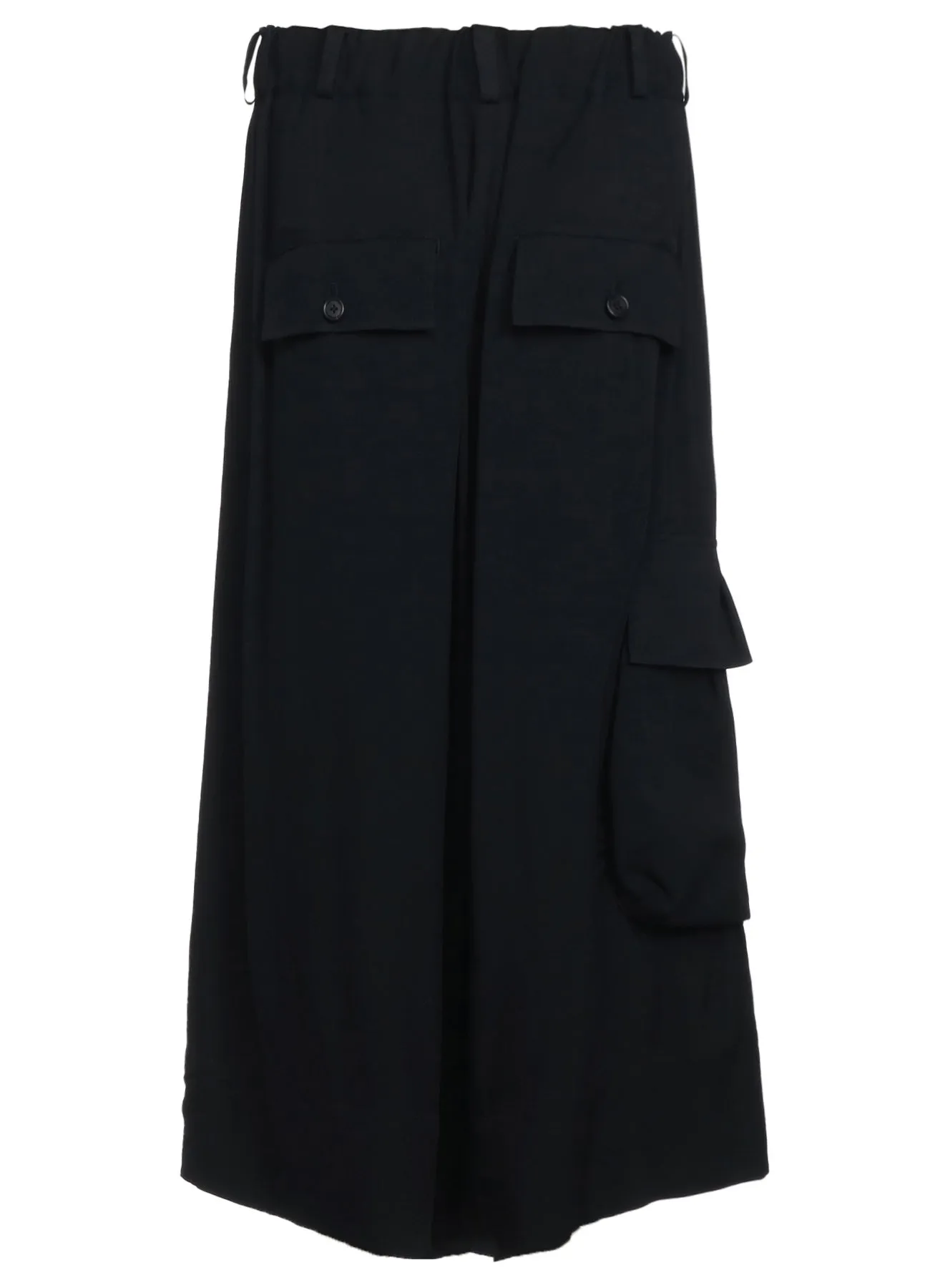 RAYON WASHER TWILL CARGO CULOTTE PANTS