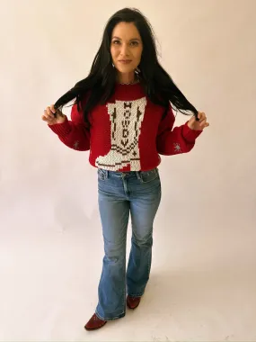 Red howdy sweater