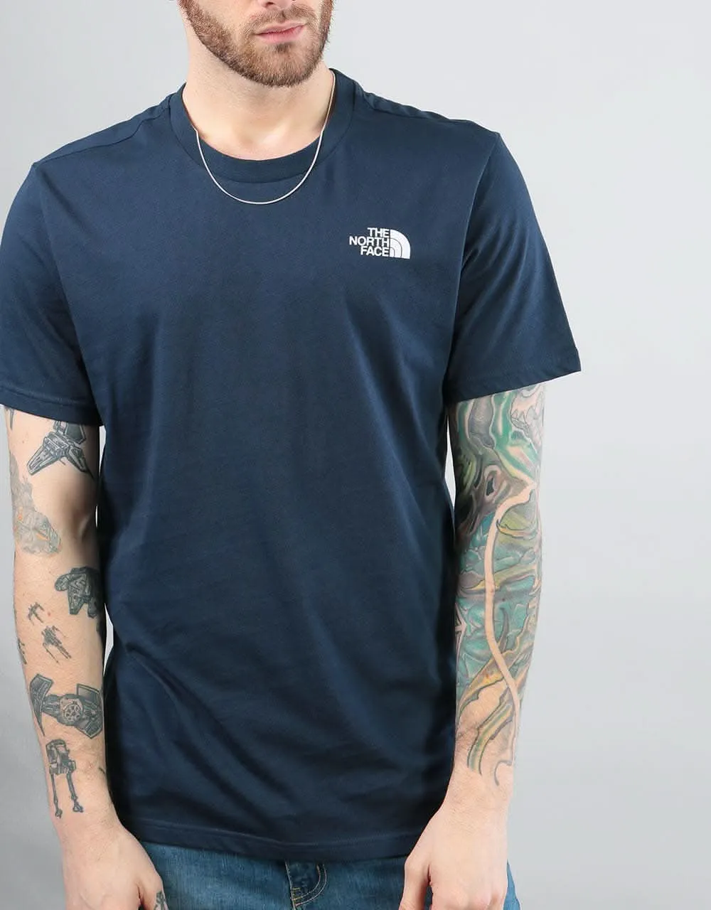 The North Face S/S Simple Dome T-Shirt - Urban Navy/TNF White