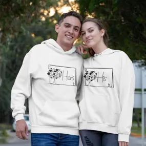 Valentine's Day Matching Set: His & Hers Hoodie & Sweatshirt for Couples Gifts