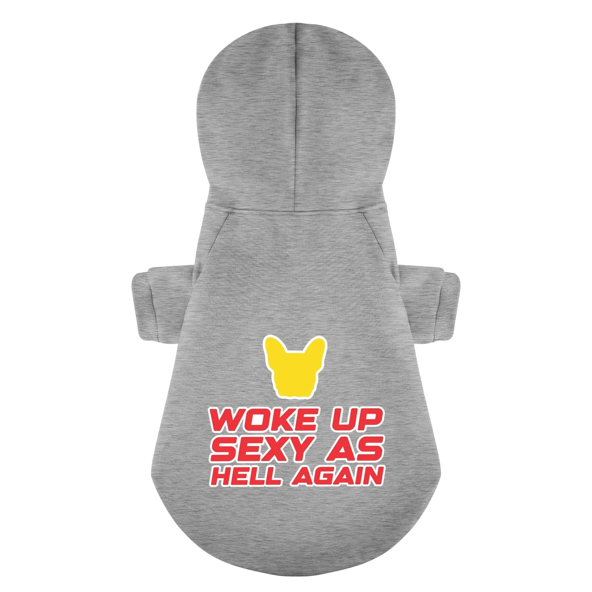 WOKE UP - Personalized French Bulldog Hoodies with Funny Quotes – Stylish, Cozy, and Premium 100% Cotton