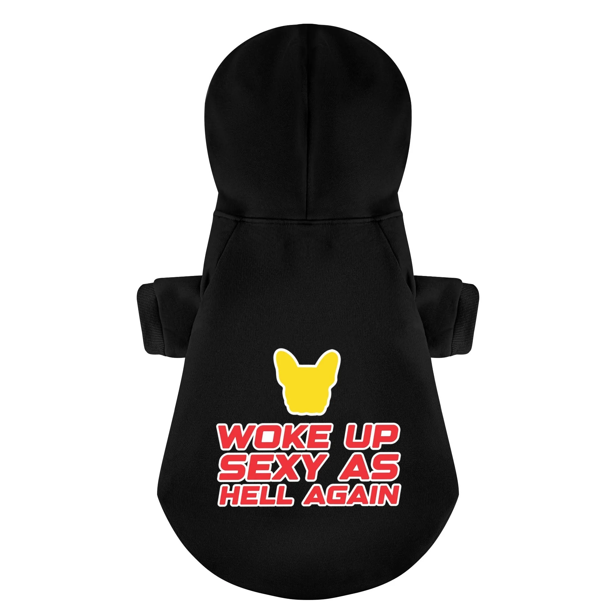 WOKE UP - Personalized French Bulldog Hoodies with Funny Quotes – Stylish, Cozy, and Premium 100% Cotton