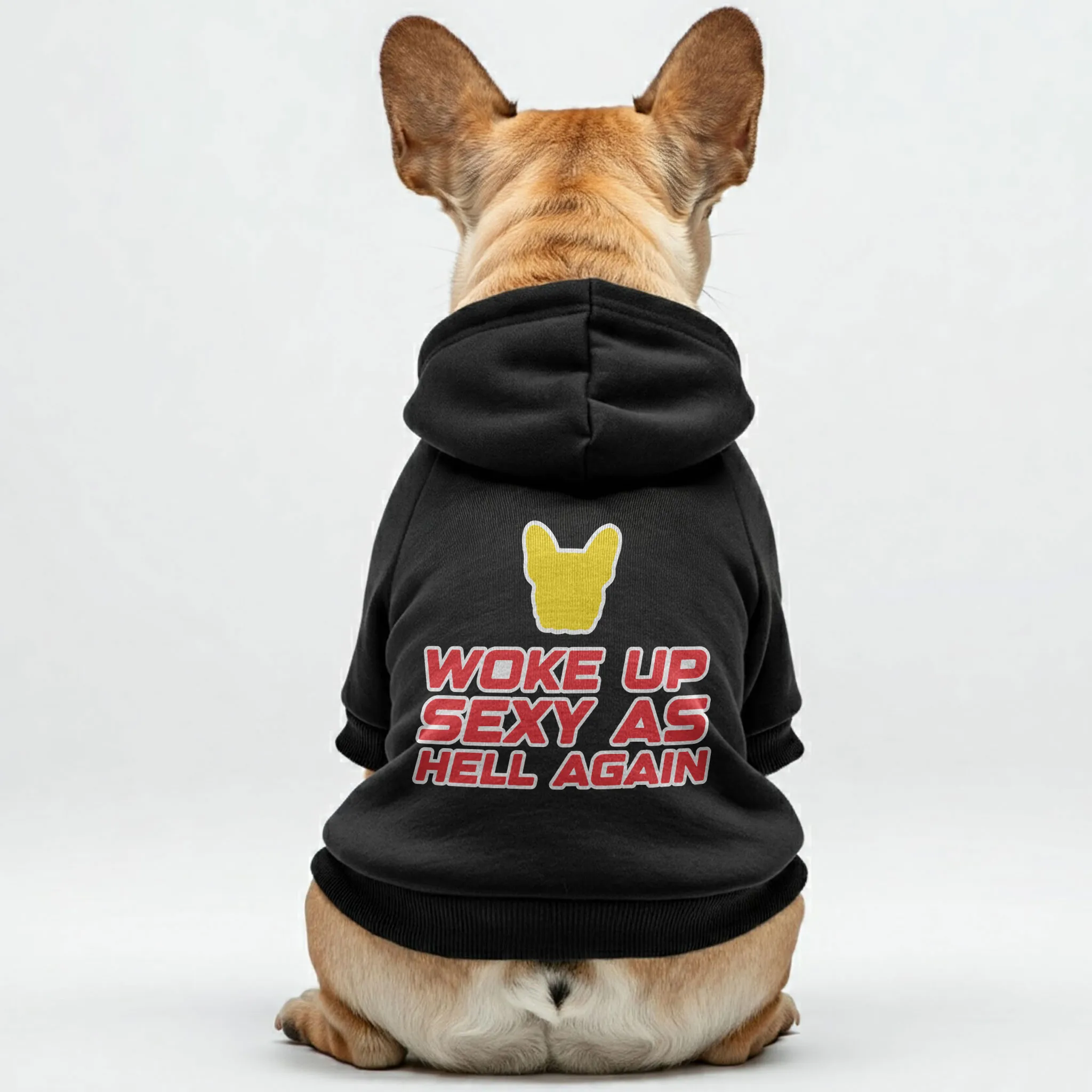 WOKE UP - Personalized French Bulldog Hoodies with Funny Quotes – Stylish, Cozy, and Premium 100% Cotton