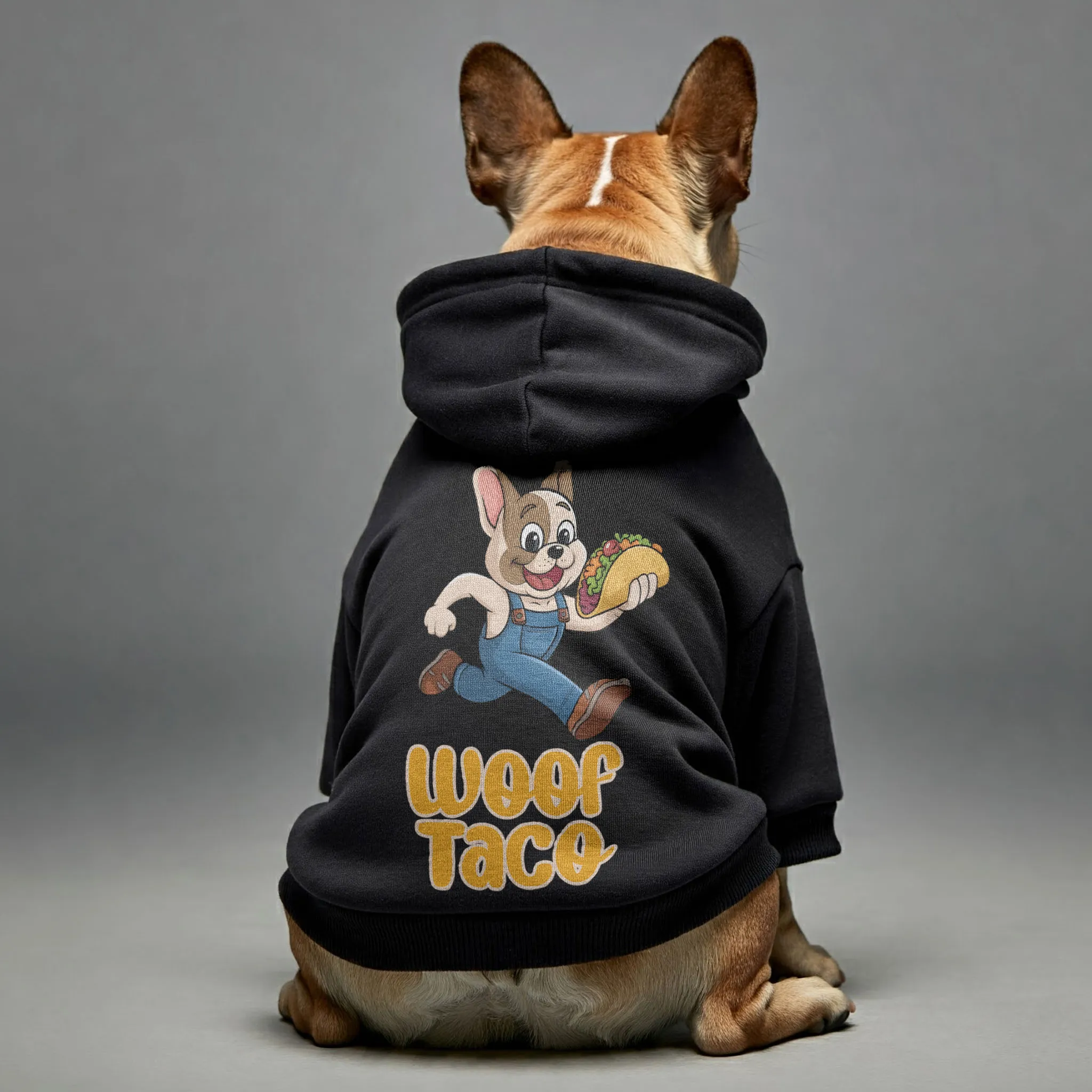 Woof Taco - Personalized French Bulldog Hoodies with Funny Quotes – Stylish, Cozy, and Premium 100% Cotton