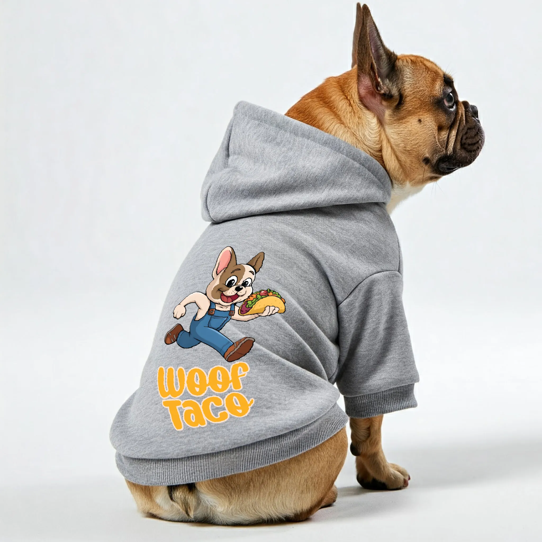 Woof Taco - Personalized French Bulldog Hoodies with Funny Quotes – Stylish, Cozy, and Premium 100% Cotton